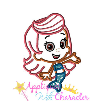 Bubble Girl Molly Applique Design