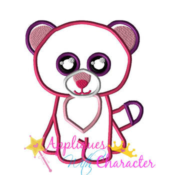 Beanie Boo Glamour Leopard Applique Design