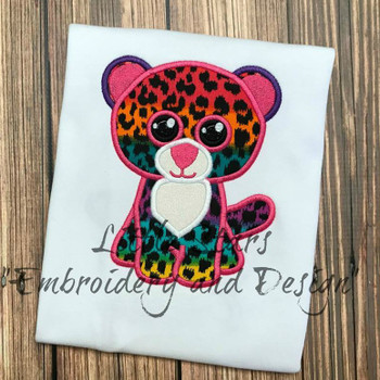 Glamour Leopard Applique Design