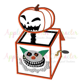 Nightmare Before Christmas Jack In The Box Applique Design
