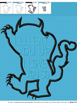 Wild Things Applique Design