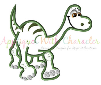 Arlo Good Dinosaur Applique Embroidery Design