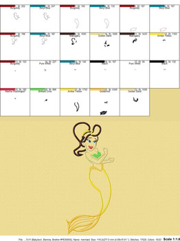 Mermaid Sister 2 Applique Design