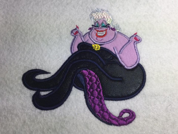 Little Mermaid Ursula Full Body Applique Design