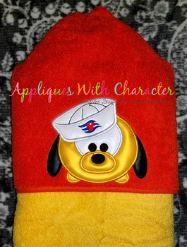 Pluto Cruise Tsum Tsum Applique Embroidery Design