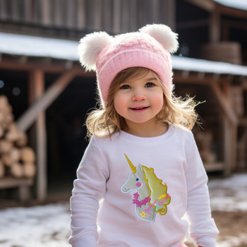 Pinkalicious Unicorn Bust Applique Design