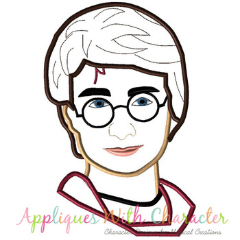Harry Potter Wizard Applique Embroidery Design