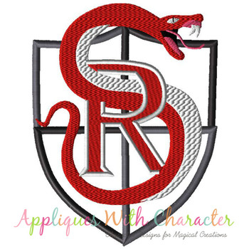 School Of Rockers Badge Applique Design