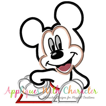 Mickey Mouse Bust Applique Embroidery Design
