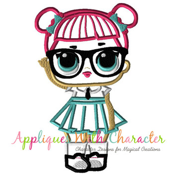 LOL Doll Teacher's Pet Applique Embroidery Design