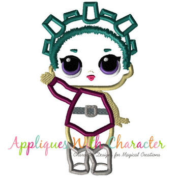 LOL Doll Cosmos Applique Embroidery Design