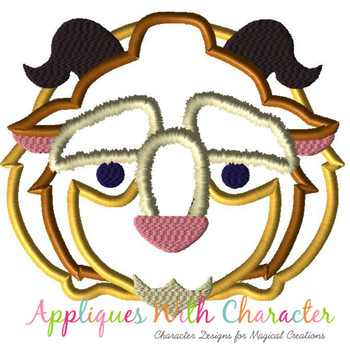 Beauty Beast Tsum Tsum Applique Design