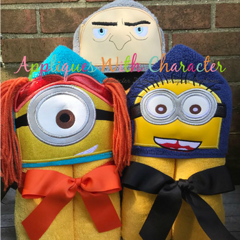 Yellow Girl 3D Peeker Applique Design