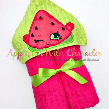 Shopkins Melon Peeker Applique Embroidery Design