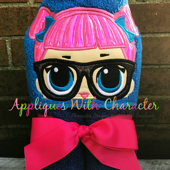 Teacher's Pet Doll Peeker Applique Design 