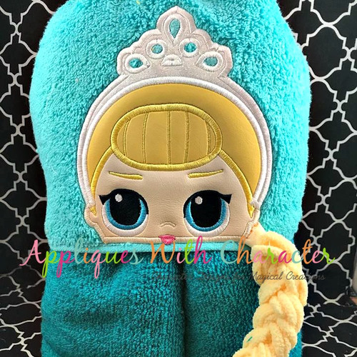 LOL Doll Elsa Peeker Applique Embroidery Design