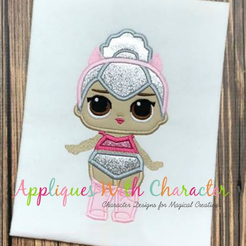 LOL Doll Kitty Queen Applique Embroidery Design