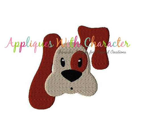 Dog Filled Stitch Embroidery Design