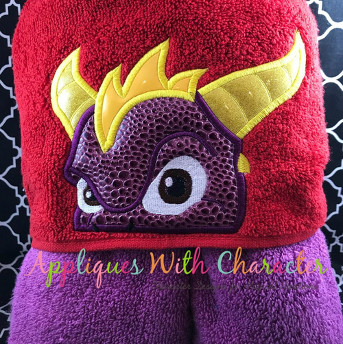 Skygrounder Dragon Peeker Applique Design