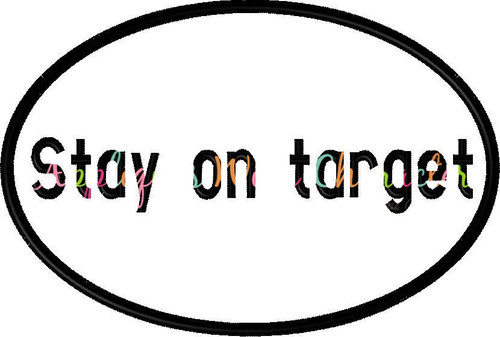 Star Battle Stay on Target Applique Embroidery Design
