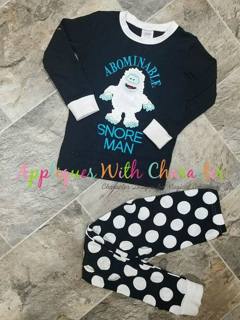 Rudolph Abominable Snowman Applique Design