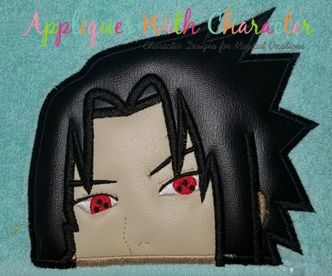 Boy Ninja Peeker Applique Design