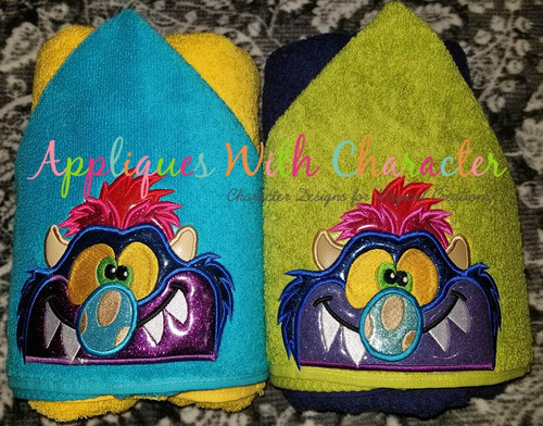 Pet Monster Peeker Applique Design