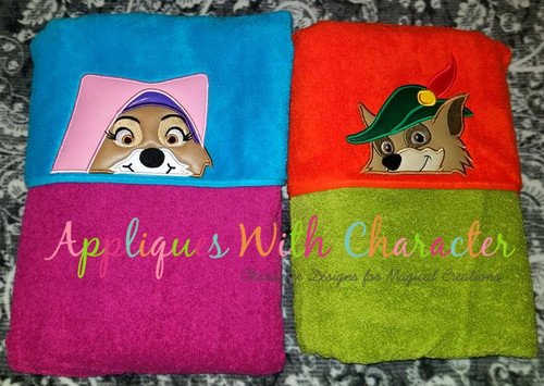 Robin Hood Maid Marian Peeker Applique Design Set