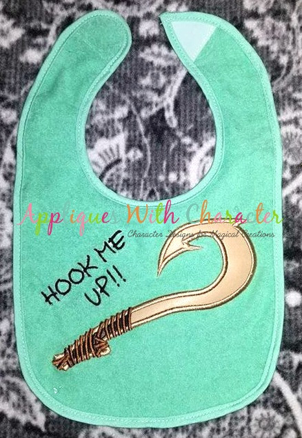 Island Boy Maui Hook Peeker Applique Design