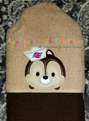 Cruise Chip Tsum Tsum Applique Design
