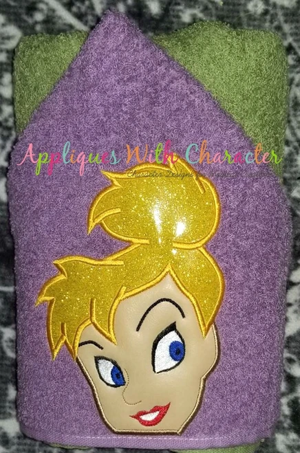Tinkerbell Peeker Applique Embroidery Design