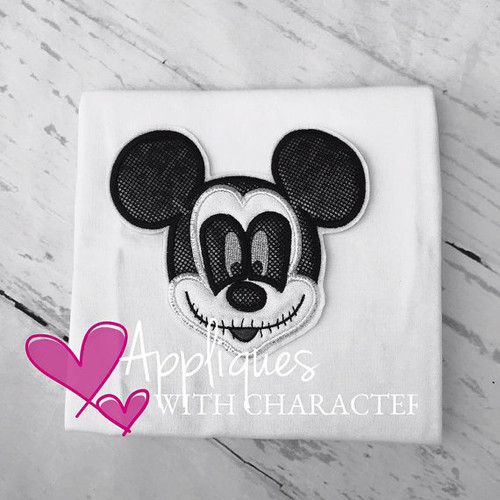 Mickey Mouse Halloween Applique Embroidery Design
