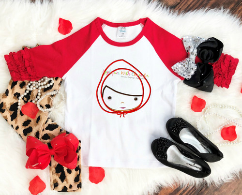 Little Red Riding Hood Fairy Tale Applique Design