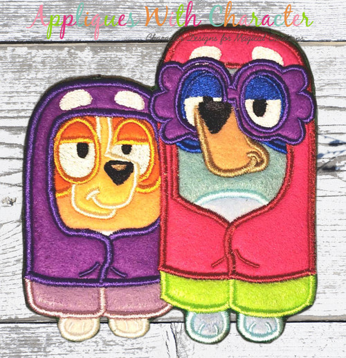 Bluey Janet and Rita Grannie Applique Design