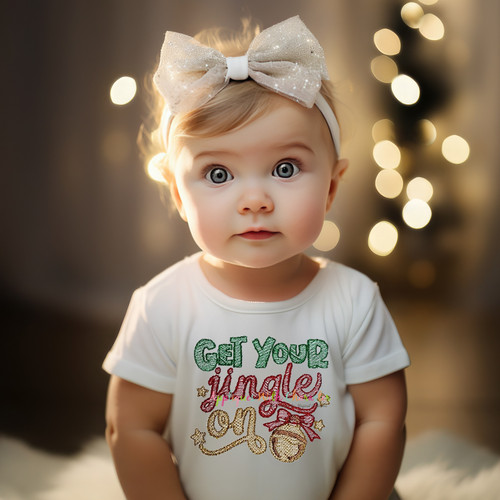 Get Your Jingle On Applique Sketch Design