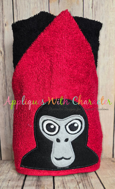 Gorilla Peeker Applique Design