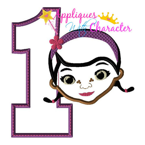 Doc McStuffins One Applique Embroidery Design