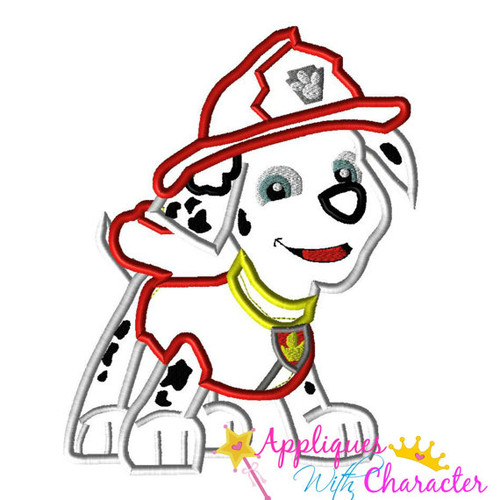 Pup Patrol Marshill Applique Design