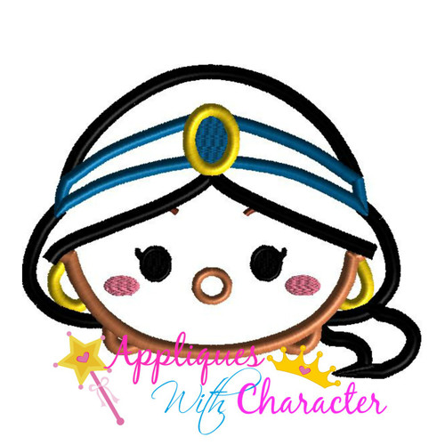Aladdine Jasmin Tsum Tsum Applique Design