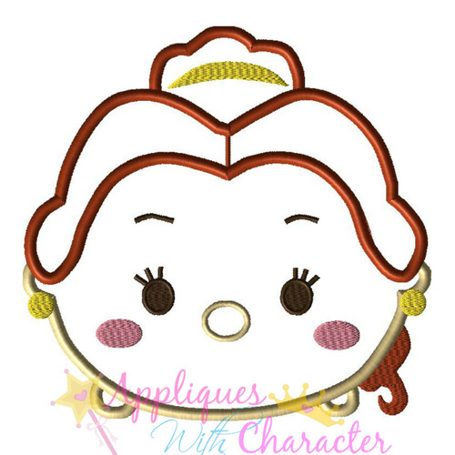Beauty Bella Tsum Tsum Applique Embroidery Design