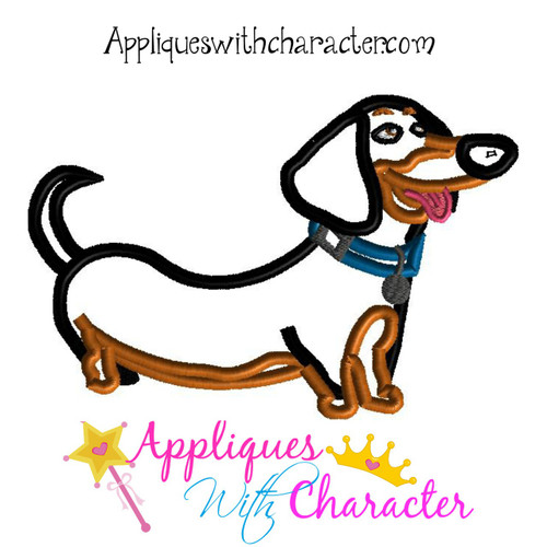 Secret Life of Pets Buddy Applique Design
