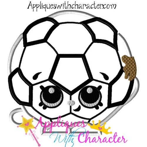 Shopikins Soccer Applique Design