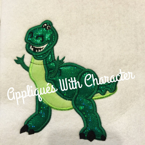 Toy Story Rex Dinosaur Toy Applique Design