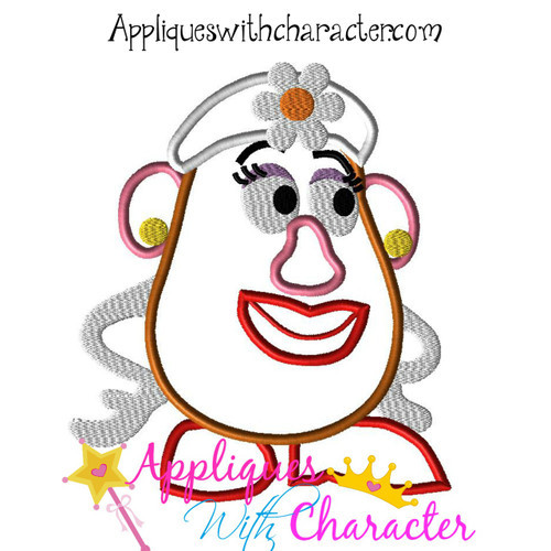 Toy Story Mrs. Potato Head Toy Applique Design