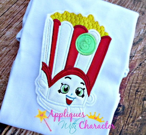 Shopikins Poppy Corn Applique Design