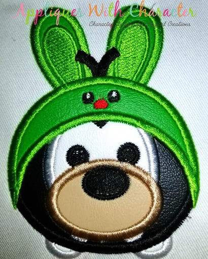 Goofy Easter Bunny Tsum Tsum Applique Design
