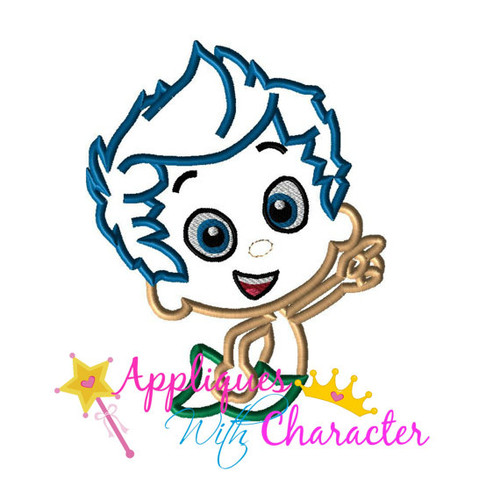 Bubble Boy Applique Design