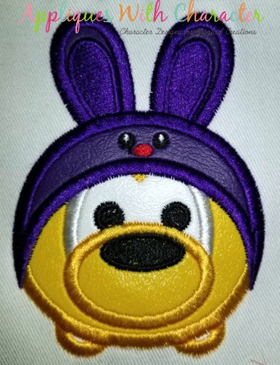 Pluto Easter Bunny Tsum Tsum Applique Design