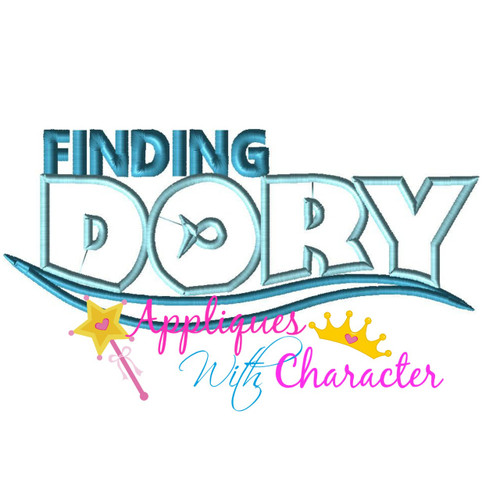 Finding Dorie Logo Applique Design 