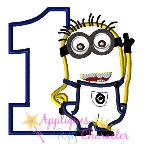 Minion One Applique Design